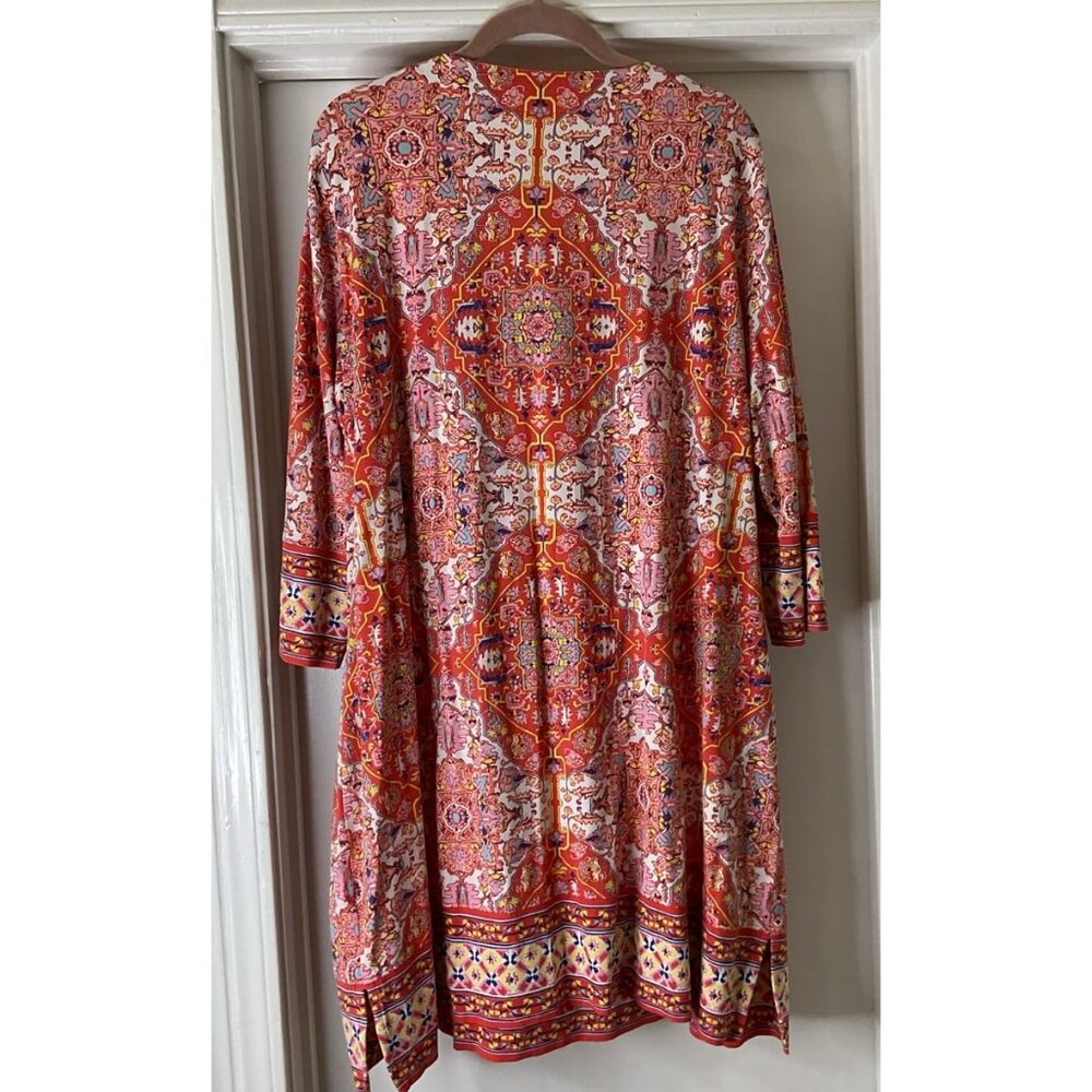 Coolibar Orange Multi Paisley Midi Dress - Picture 2 of 6